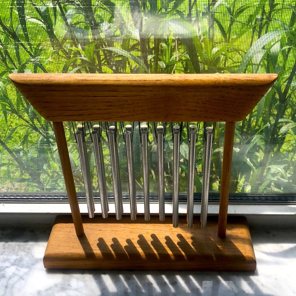 beautiful oak wood chime